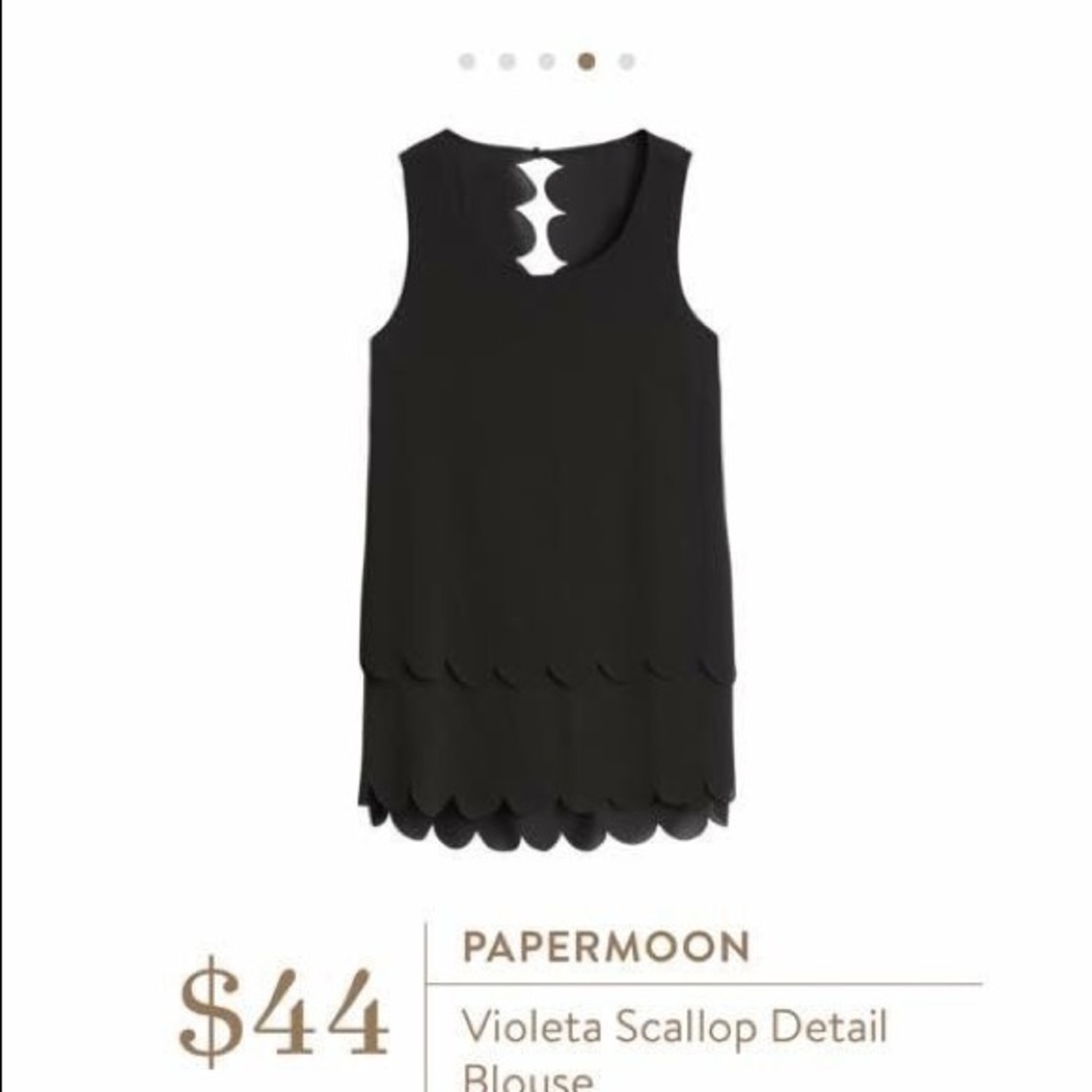 Papermoon Violeta Scallop Detail Blouse